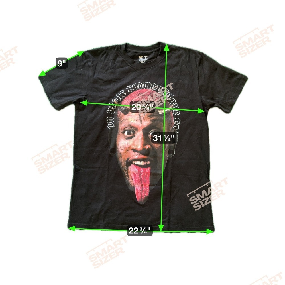 VLONE Dennis Rodman Graphic T Shirt Black Large Limited Edition - Picture 3 of 7